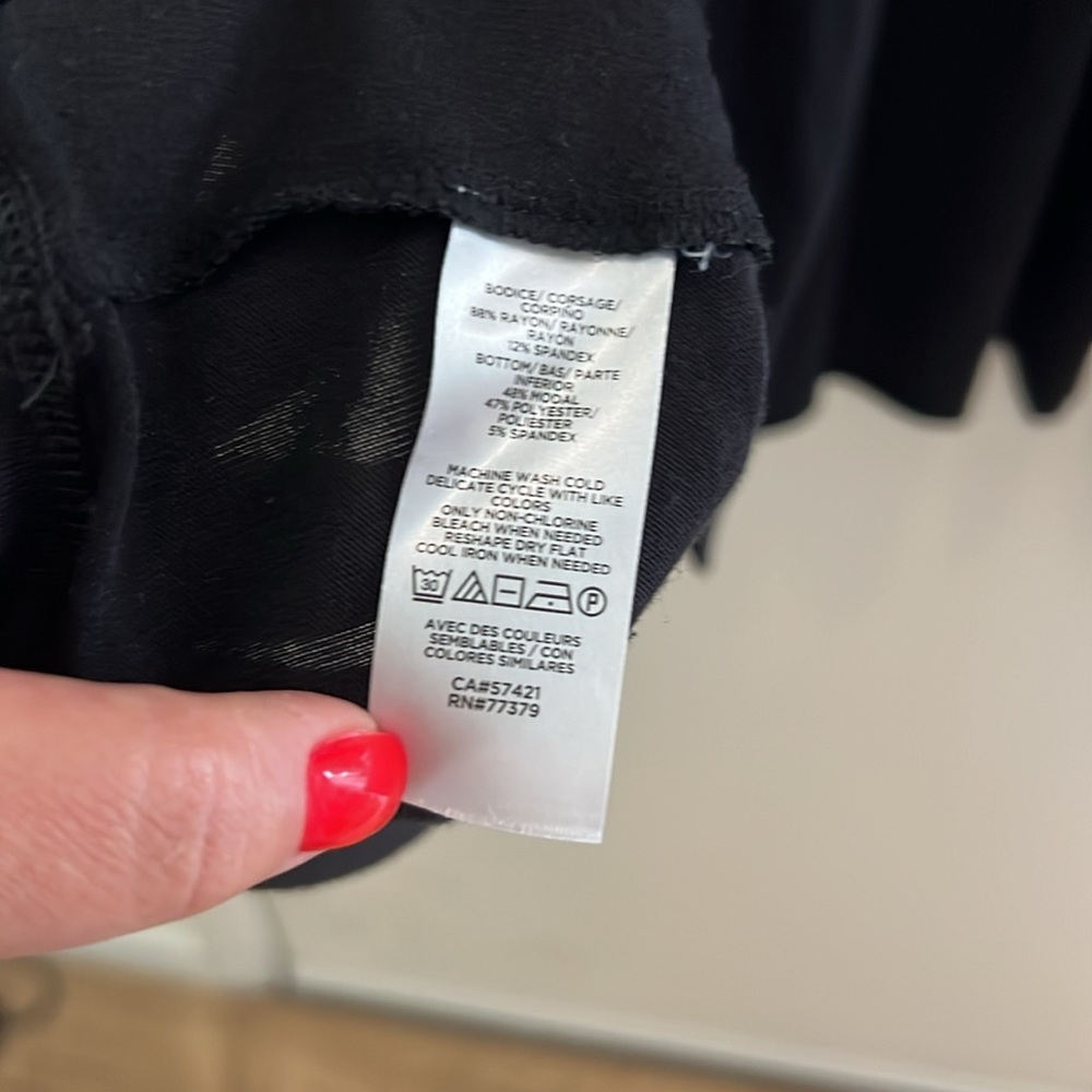 Ann Taylor black midi dress - Picture 5 of 6